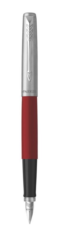 Parker Fountain Pen Red Stainless Steel