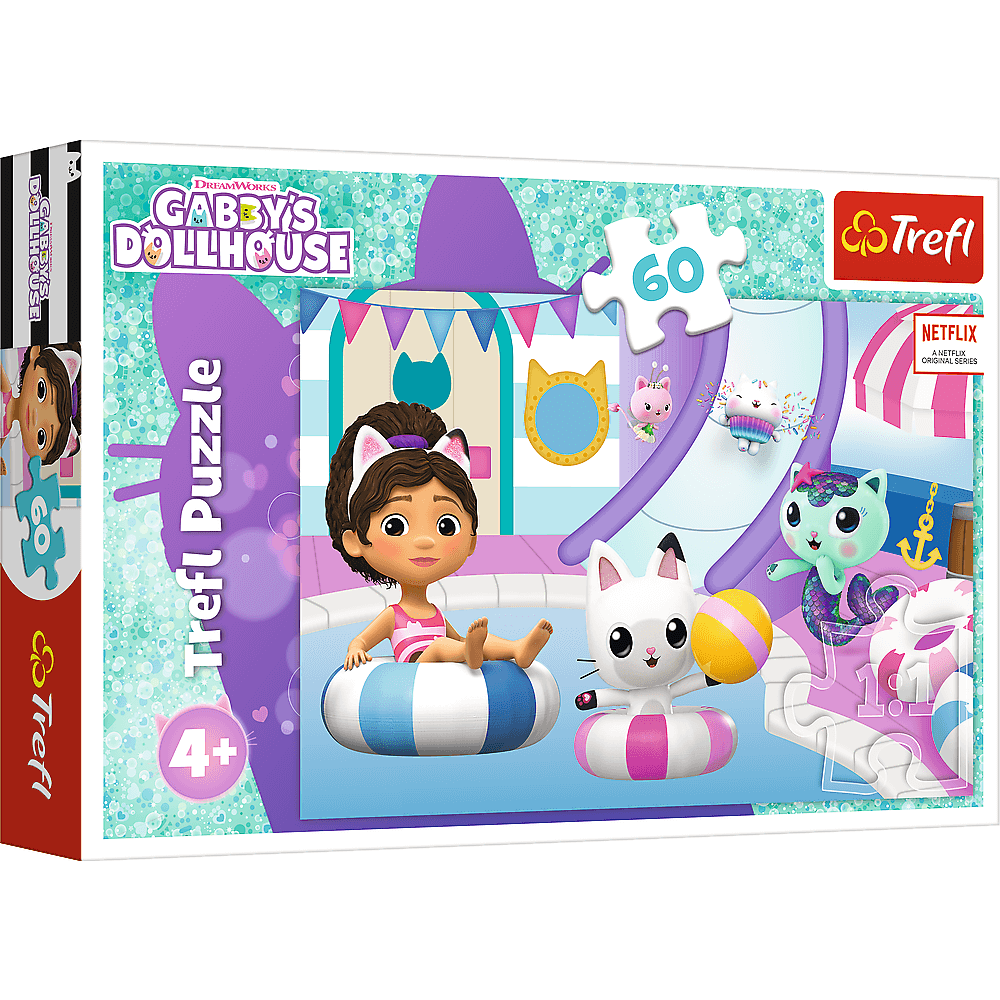 Puzzle Gabby'S Dollhouse - Gabby At The Pool X60Pcs