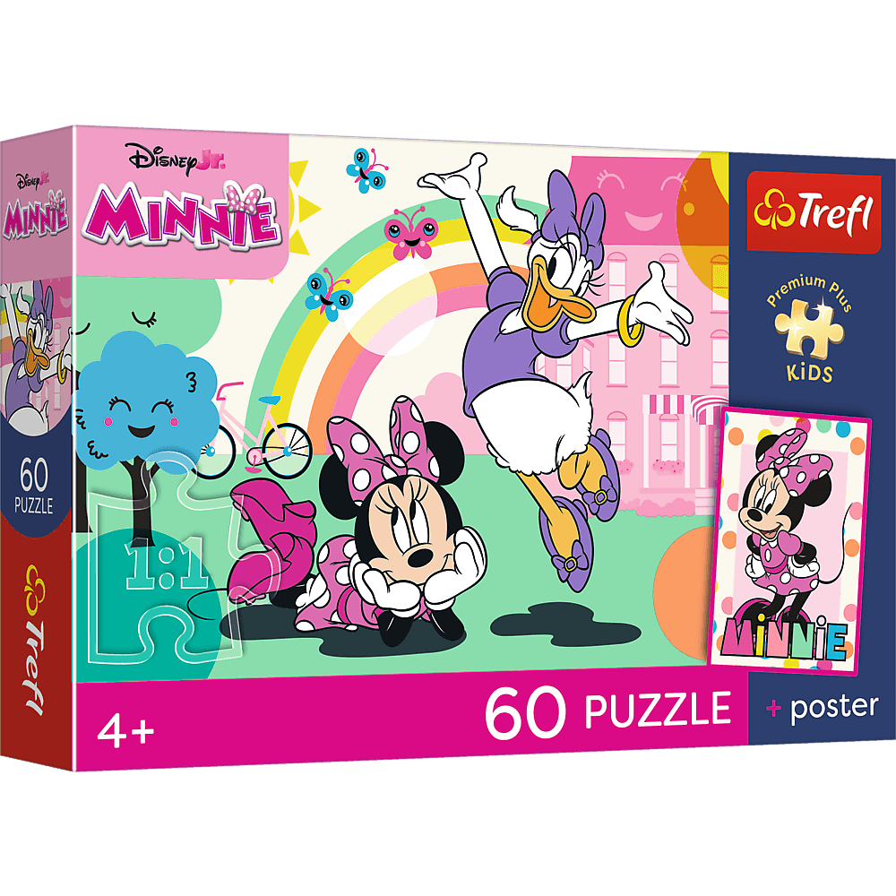 Disney Minnie 60-Piece Puzzle with Poster