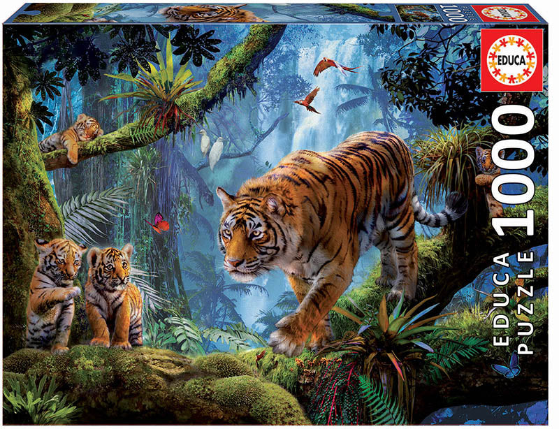 Puzzle Tiger In The Tree X 1000 Pcs