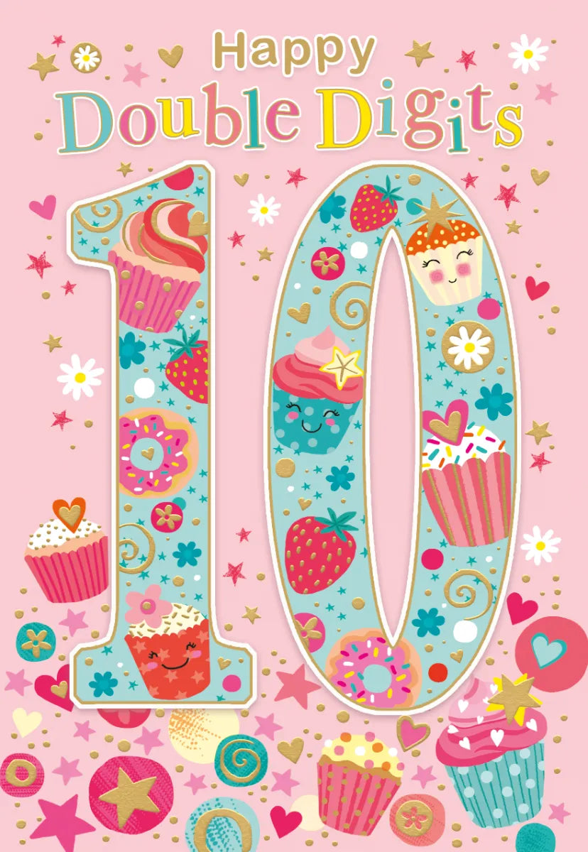 Happy  Double digits 10