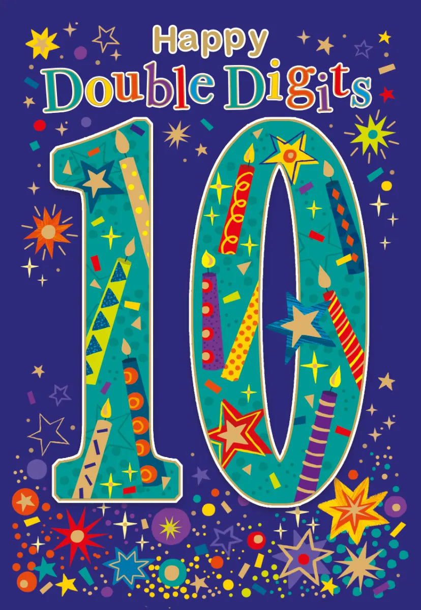 Happy  Double digits 10