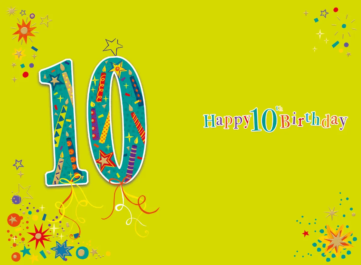 Happy  Double digits 10