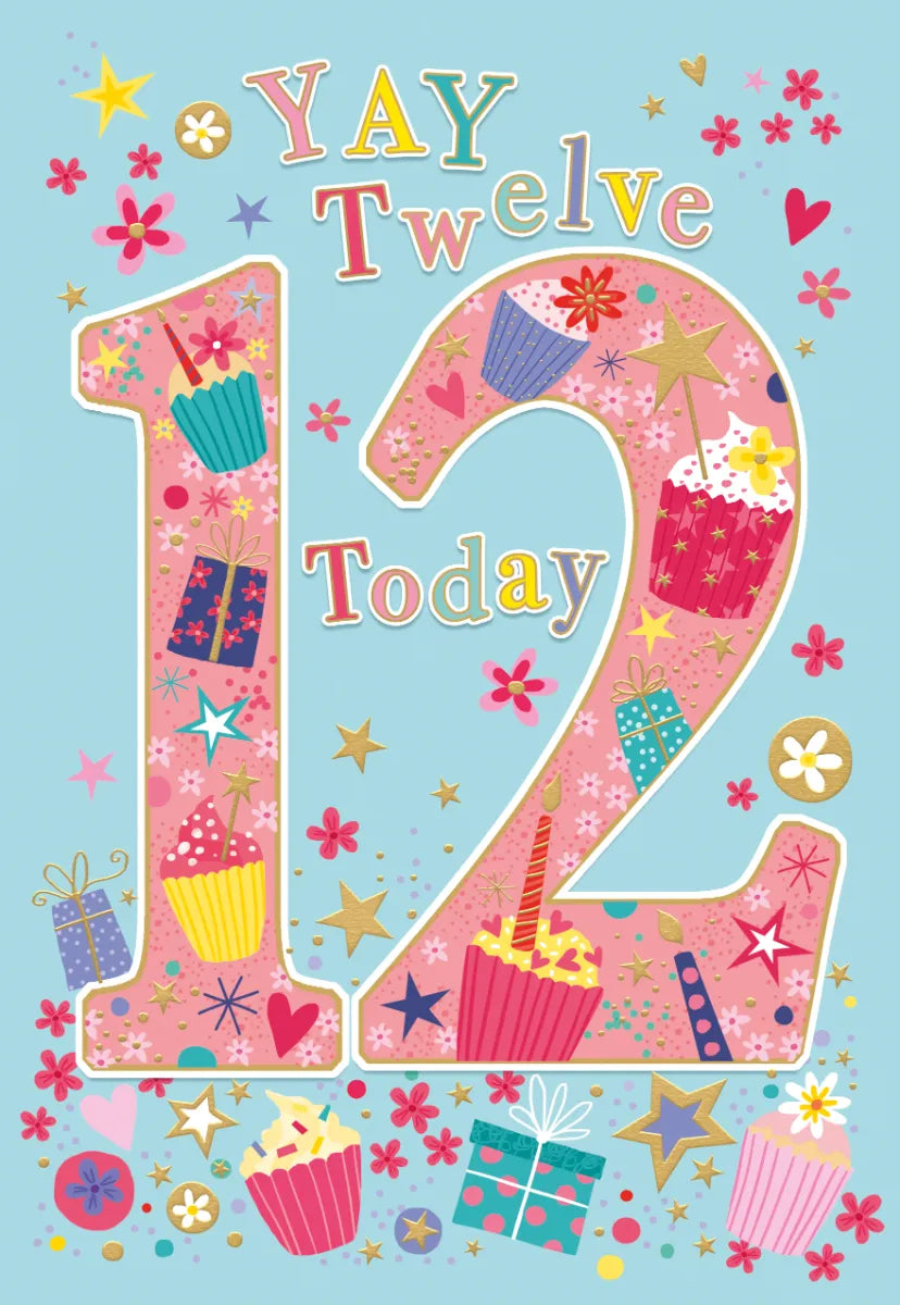 Yay Twelve 12 Today