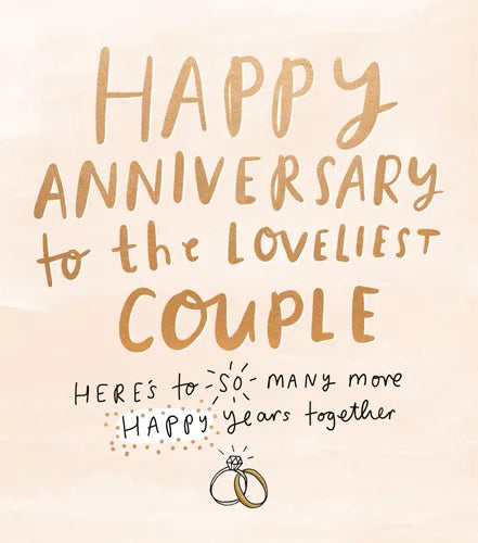 Happy Anniversary to the Loveliest Couple Card