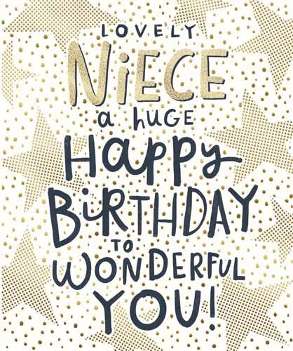 Lovely Niece A Huge Happy Birthday To Wonderful You Card