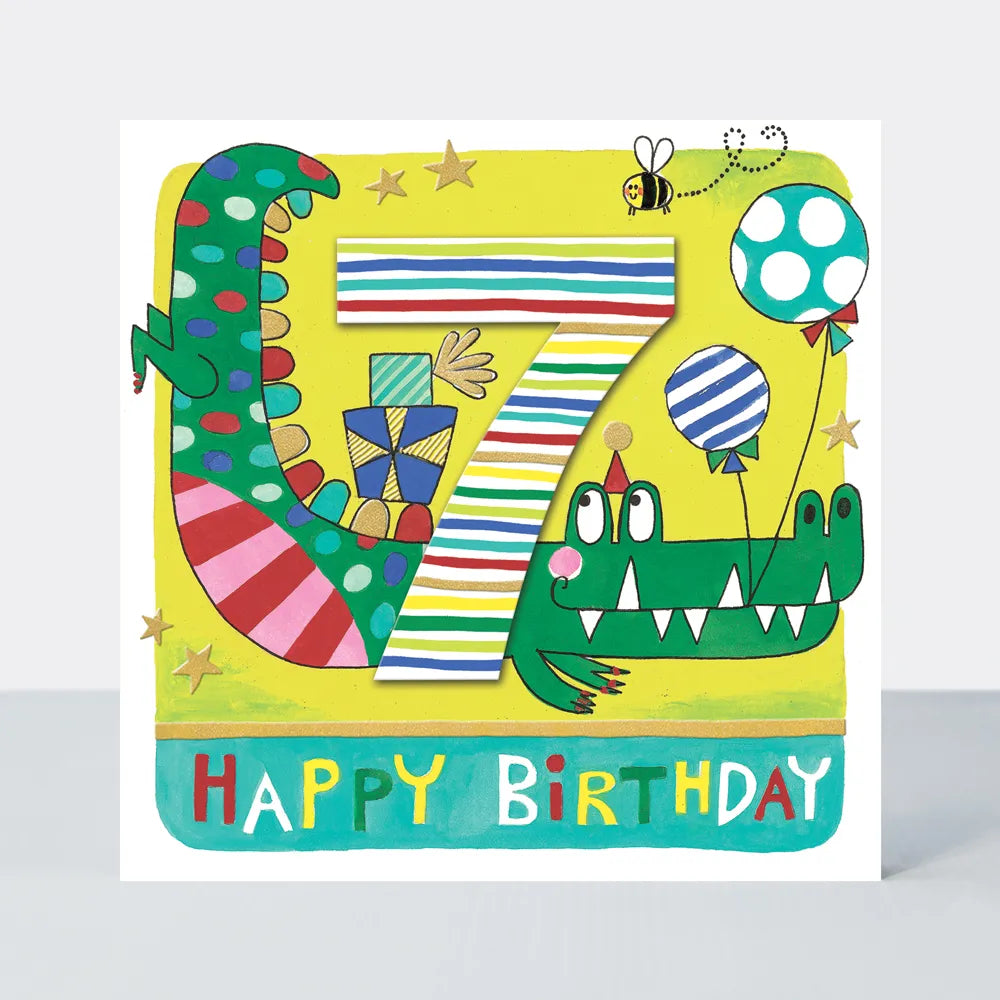 Happy Birthday 7th Birthday Card