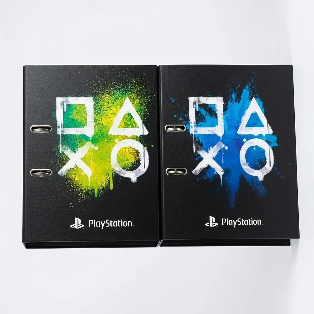 PlayStation Symbols Paint Splatter Arch file - x1 Arch file