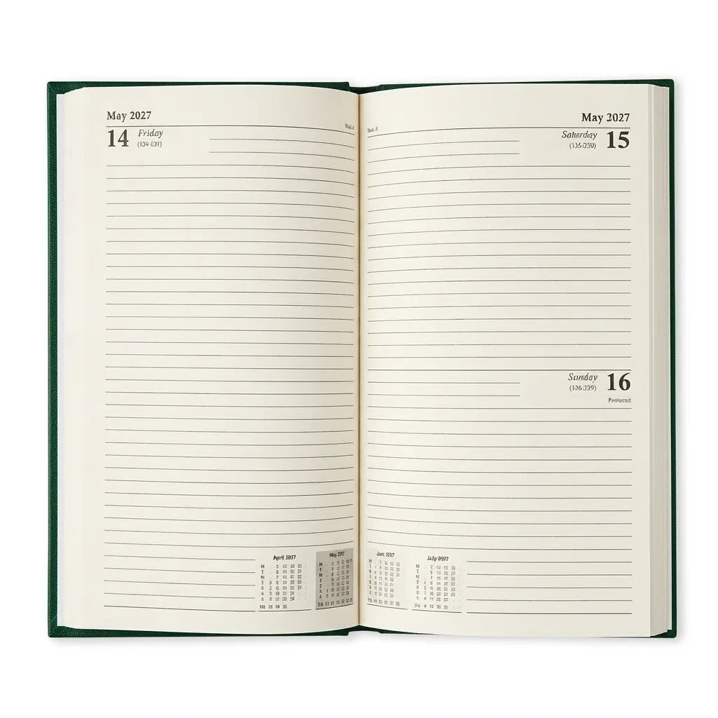 Diary A5 2027 1 week on 2 pages