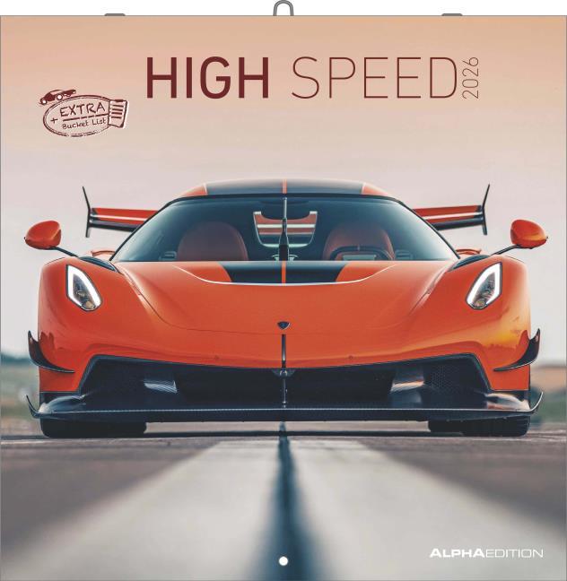 Alpha Edition High Speed 2026 Square calendar 30x30 cm