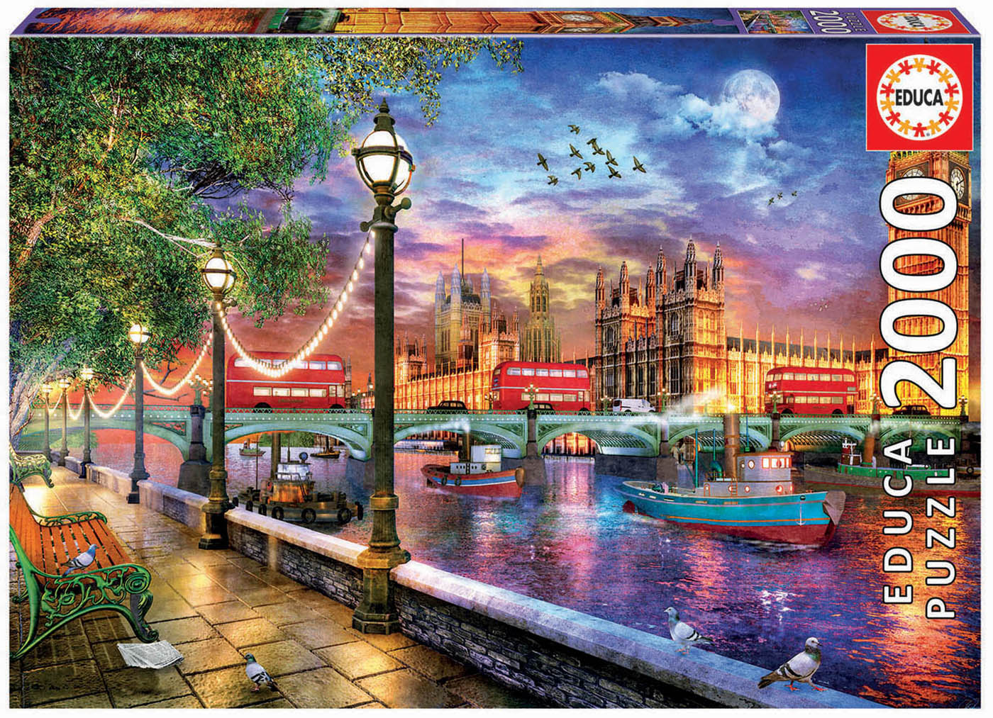 Puzzle London At Sunset X2000Pcs