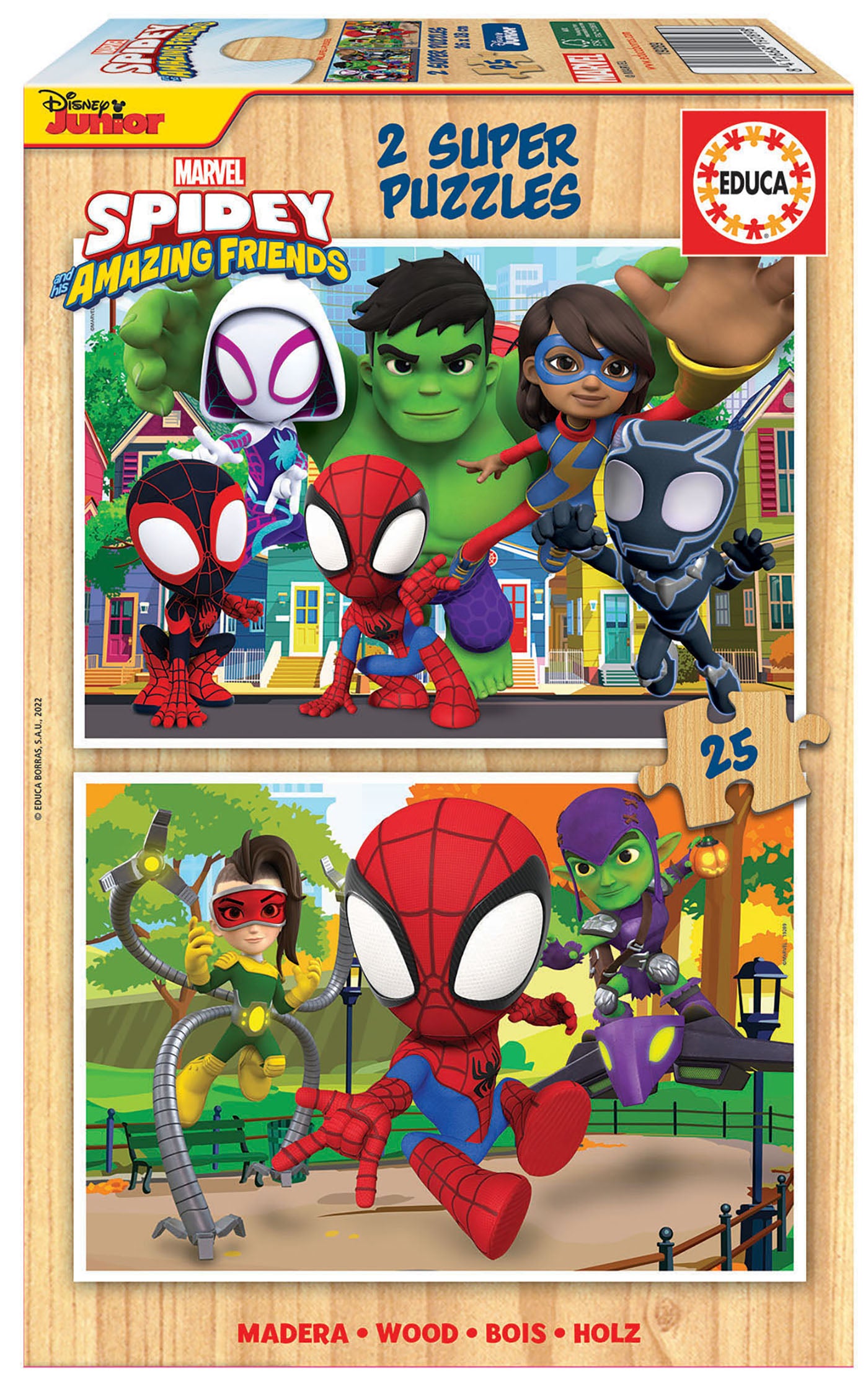 Puzzle Spidey & His Amazing Friends 2 X 25 Pcs