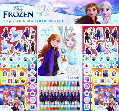 Frozen 500 Stickers And Colouring Set