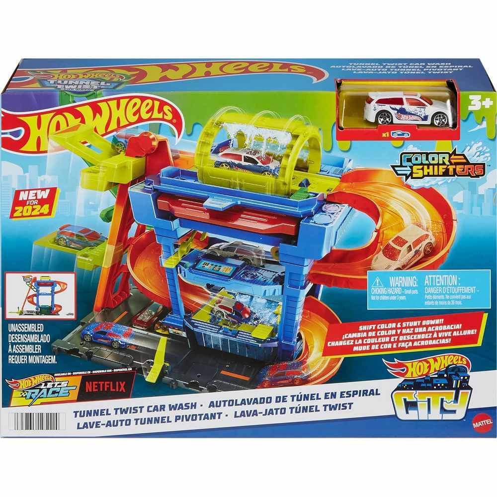Hot Wheels Colour City Shifters Tunnel Twist Car Wash 