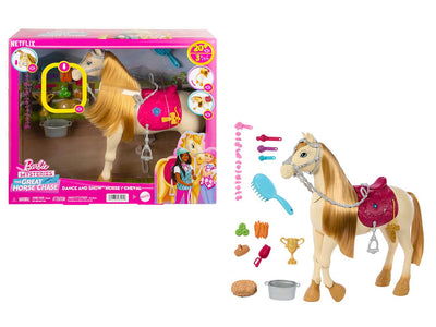 Barbie Mysteries The Great Horse Chase Interactive Toy Horse With Sounds Music & Accessories Set 13Pc