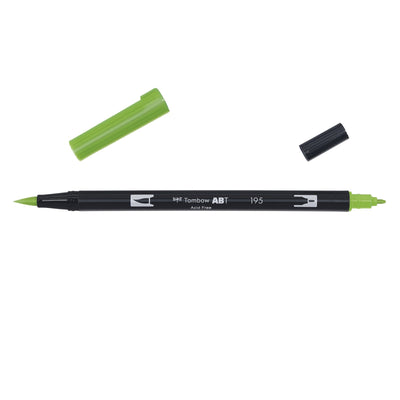 Tombow Dual Brush Pen Light Green 195