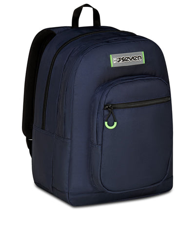 Seven Freethink Deep Blue Backpack - 2 Large Pockets fit A4