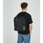 SEVEN TECH Jet black BACKPACK 2 Large compartments fit A4