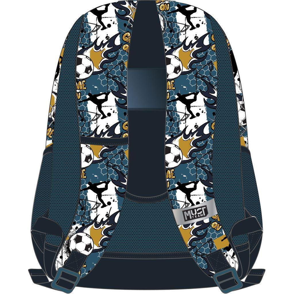 Follow The Dreams Football school bag 3 zip fit A4