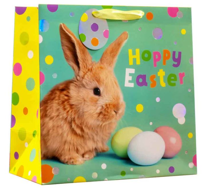 HAPPY EASTER Large GIFT BAG 32 X 17 X 32 CM H