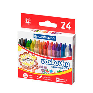 Triangular Wax Crayons  x24 pcs