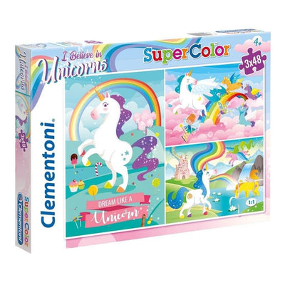 Puzzle - Unicorns 3 Puzzles x48pcs