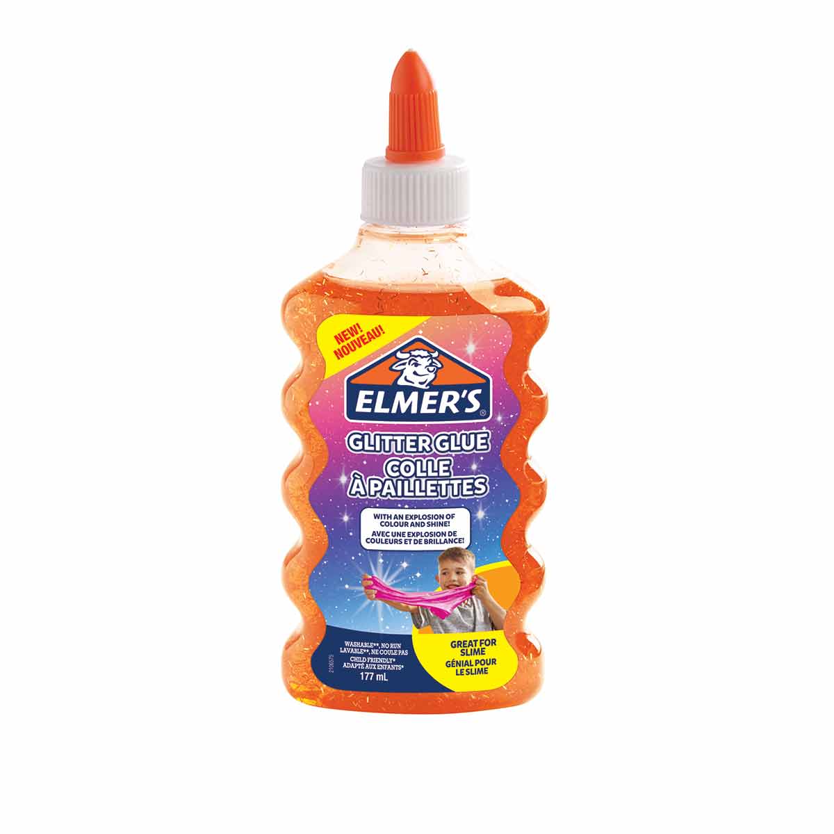 Elmers Glitter Glue - Orange