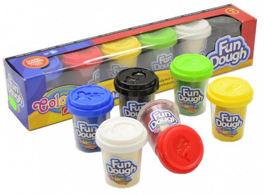 Fun Dough In Containers X 6 Pieces