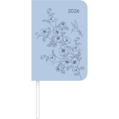 Lady Journal Mini Diary Deluxe Sky 2026 Pocket Calendar 8x11.5 cm