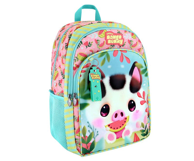 Santoro Bangoberry Piggy Pig 2 Zip School Bag Fit A4