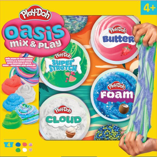 Play-Doh Slime Oasis Mix & Play x4 in a Pack