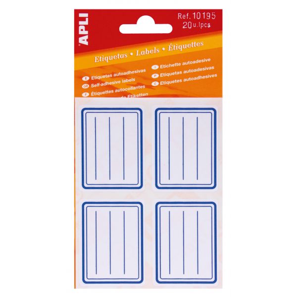 B School Labels Blue 38X50Mm X 10 X 10