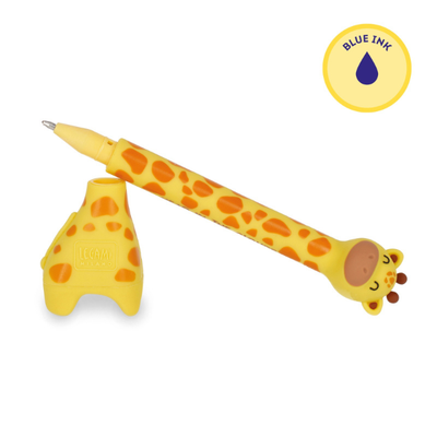 Legami Stand-Ink Ovation Giraffe Ballpoint Pen with Base