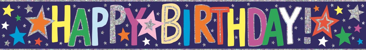 Happy Birthday Party Banner 2.5 mtrs