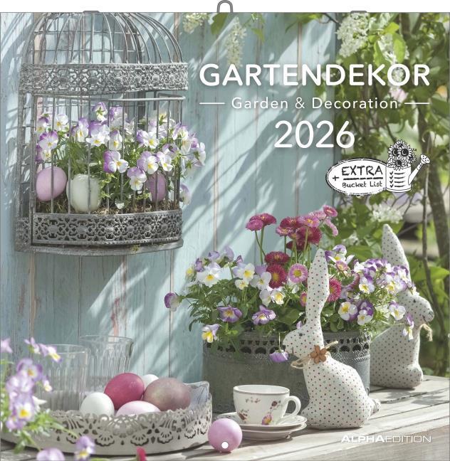 Calendar 2026 Garden and decorations 30x30cm
