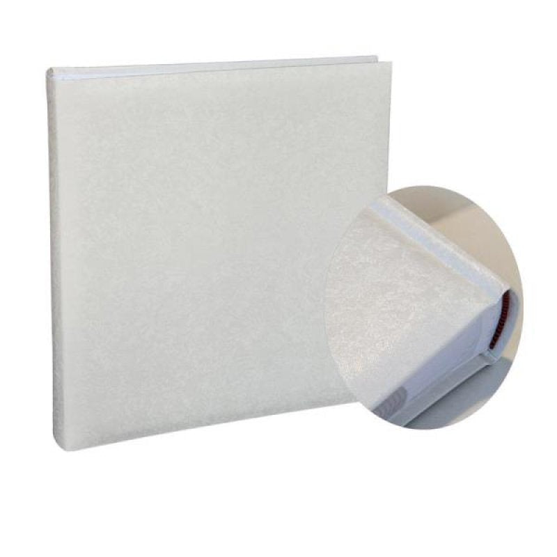 Photo Album Satin White 27.5X33Cm X 100Pgs