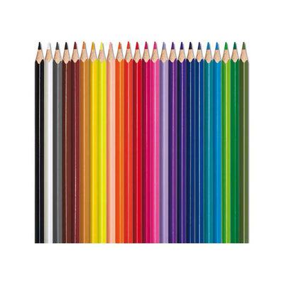 Aqua Colour Pencils X24 +Free Paintbrush