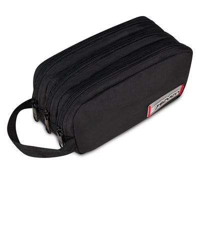 Seven Freethink Unisex 3-Zip Pencil Case - Black