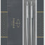 Parker Jotter Duo Gift Set with Ballpoint Pen & Mechanical Pencil (0.5mm) Stainless Steel with Chrome Trim Blue Ink Gift Box