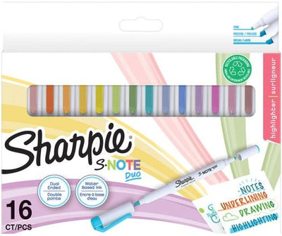 Sharpie S-Note Duo Double-Ended Markers, x16 markers