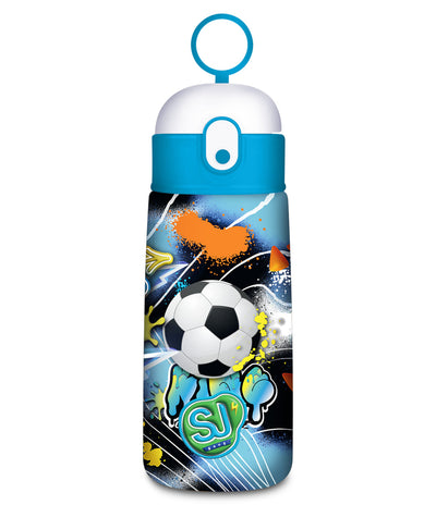 Seven Football Thermal Bottle with Straw 460ml - 24hrs cold - 12hrs hot