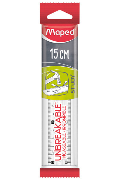 Unbreakable Transperant Ruller 15Cm