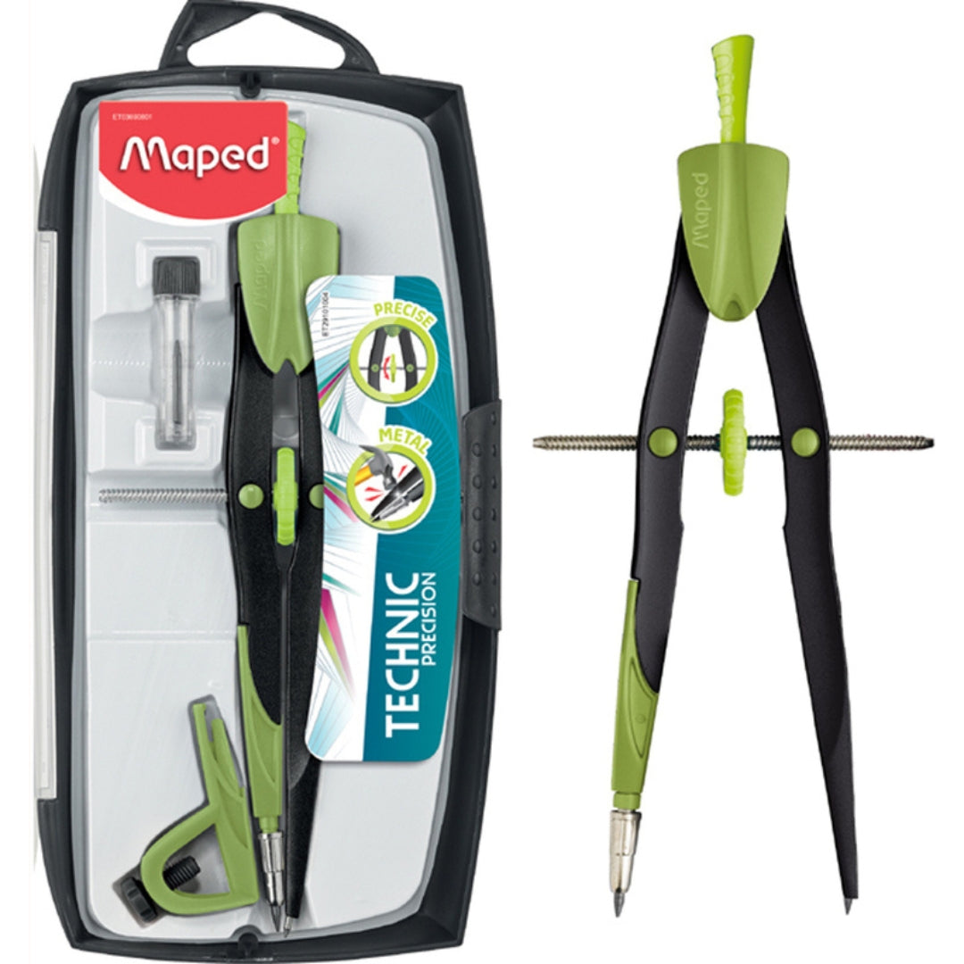 Maped Precision System Compass Case With 3 Pieces