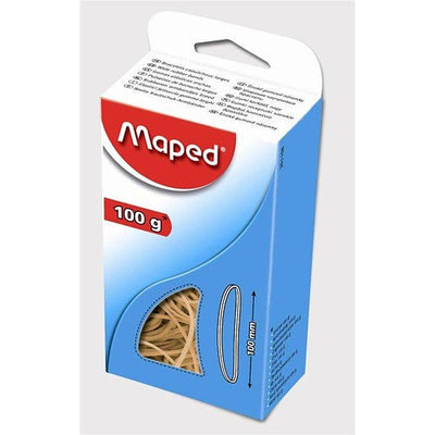 Narrow Light Brown Rubber Bands 100G 100mm