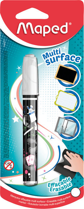 Chalk Markers Multi Surface Erasable White