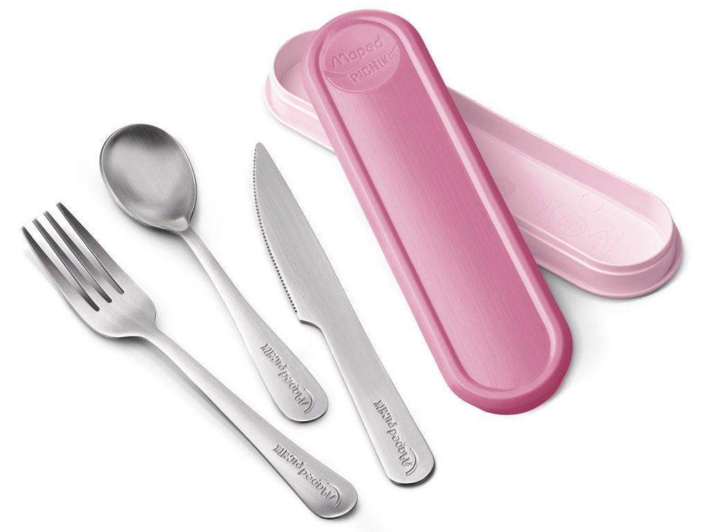 Cutlery Pink Box (Fork, Knife, Teaspoon)