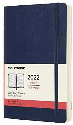 Diary 12 Months Daily A5 Saphire Blue Soft