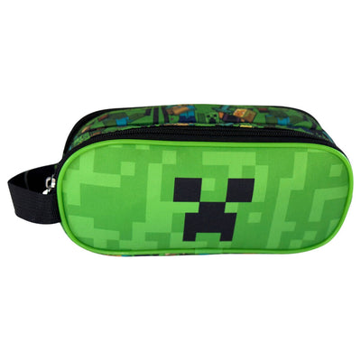 Minecraft Face Double-Compartment Pencil Case