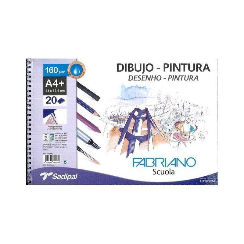 Drawing and Painting Block, 160g, 20 White Sheets