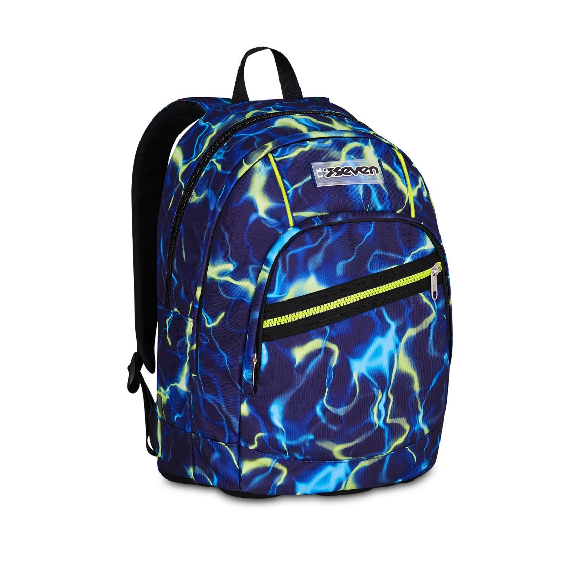 Seven Zaino Scuola Dual Electricvibe Boy - 2 Large compartments Fit A4